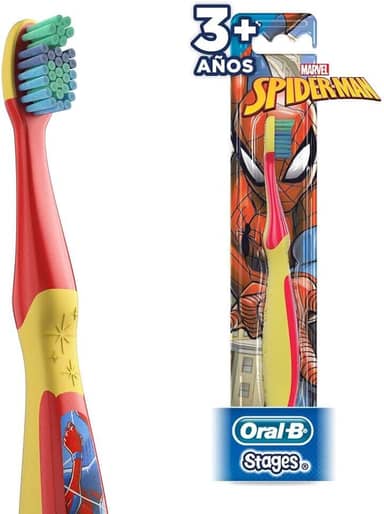 Oral-B Stages Escova de Dente Infantil Spider-Man, 1 Unidade
