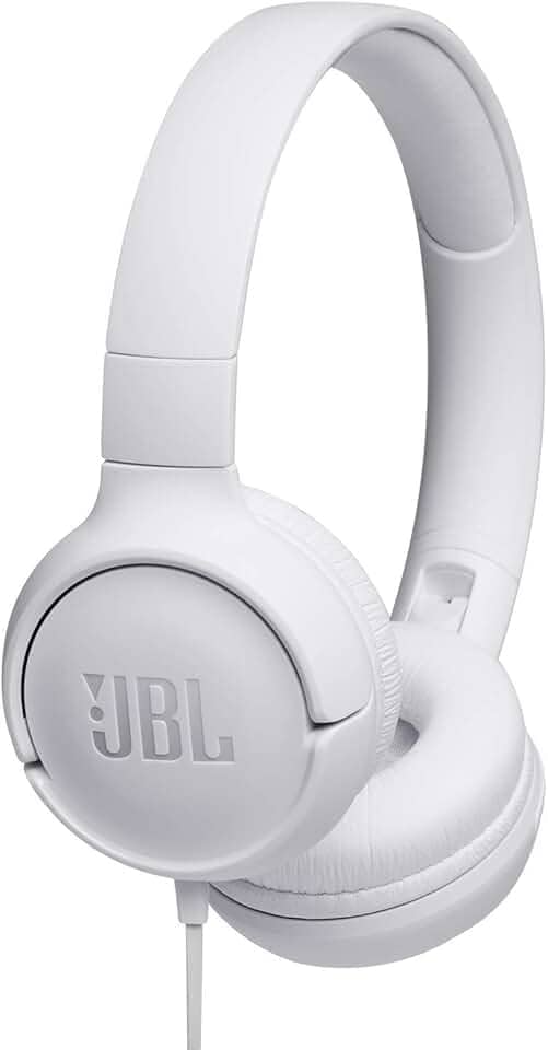JBL TUNE 500 – Fones de ouvido supra-auriculares com fio – Branco