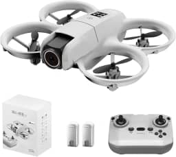 Drone DLI NEO com Câmera 4K e Evitação de Obstáculos, Quadricóptero RC FPV com Transmissão de Vídeo WiFi em Tempo Real, Fluxo Óptico, 2 Baterias, Incluindo Mala de Transporte