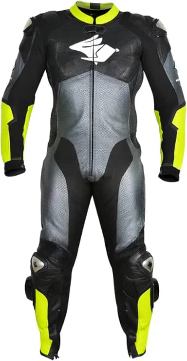 Macacão de Couro Motociclista RUSH - Racing Rabbit (58)