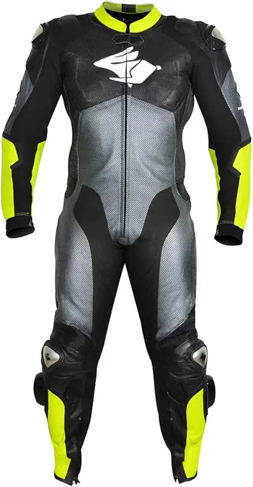 Macacão de Couro Motociclista RUSH - Racing Rabbit (58)