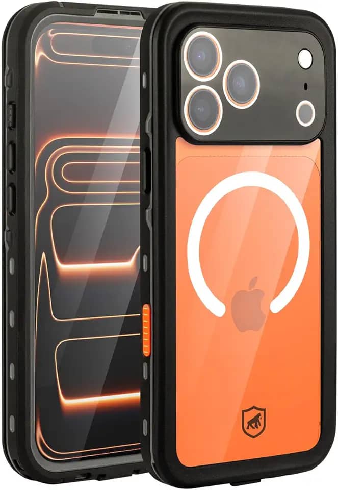 Gshield Capa Case Capinha 360° à Prova d'água Compatível com Magsafe, Nautical (Transparente, iPhone 17 Pro Max)