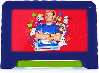Tablet Infantil Luccas Neto com Controle Parental 4GB RAM + 64GB + Tela 7 pol + Case + Wi-fi + Android 13 + Quad Core Multi - NB423