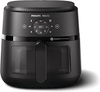 Fritadeira Airfryer Digital Série 2000 XL, Philips Walita, 6,2 litros, Tecnologia RapidAir, Preta, 2 anos de garantia, 110v, 1700W - NA230/00