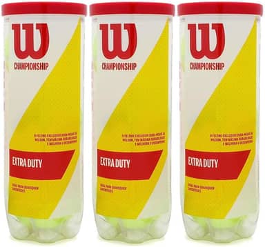 Bola De Tenis Wilson Championship - Pack 09 Bolas - 03 Tubo