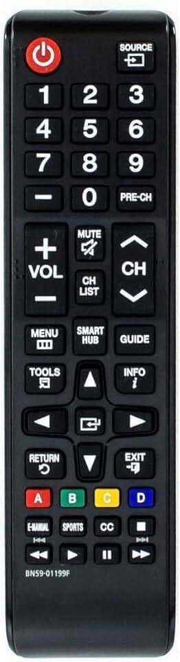 Controle remoto universal para todos os televisores Samsung, substituição para todos os televisores LCD LED HDTV 3D Smart Samsung