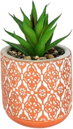Vaso Com Planta Artificial Decorativo Suculenta Pequeno 8cm
