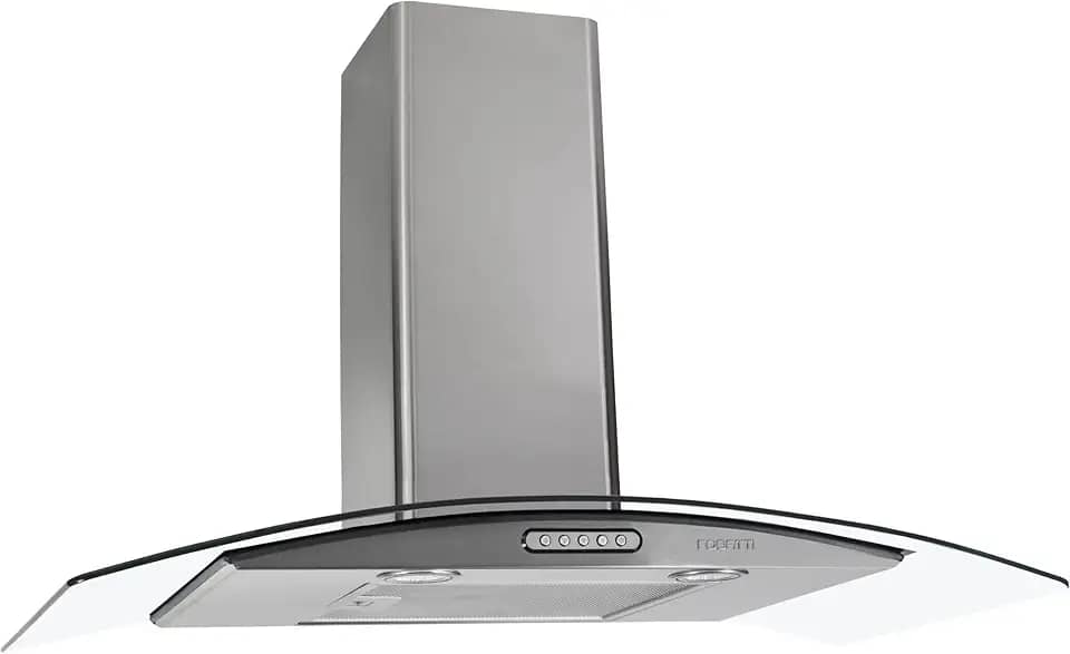 Fogatti Vidro Curvo Duto Slim 127 V New Order Coifa De Parece Cvc Slim Inox 90cm