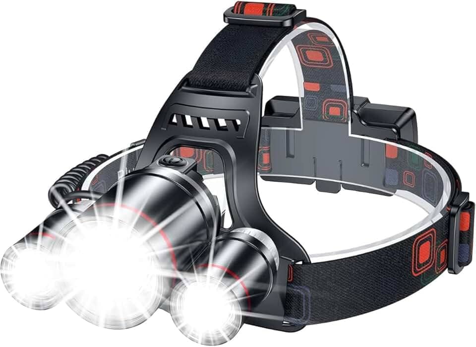 Lanterna De Cabeça Led Recarregável USB À Prova D'Água Bateria 20h Duração 4 Modos de Iluminação Ajustável Para Uso Trilha Acampamento Pesca Corrida Ciclismo Premium [VALUANCE]