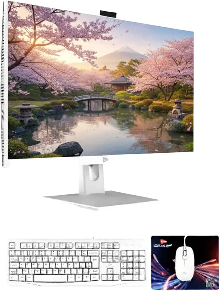 Computador All in One 23.8" Full HD Intel Core i7-7500U, 16GB RAM, SSD M.2 256GB, Wi-Fi Dual Band, Windows 11 Pro e Saídas HDMI/VGA com Teclado e Mouse - Grasep
