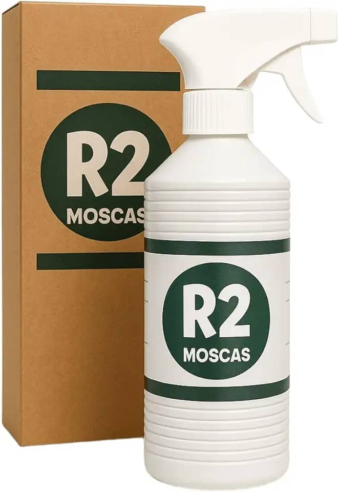 R2 Mata Moscas e Formigas 500ml + Borrifador - Sem cheiro (usado em Mercados e Padarias)