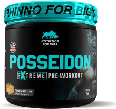 Suplemento em Pó Pré Treino Posseidon 250g Nutrition For Bigs Sabor:Tangerina