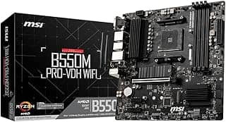 Placa Mãe MSI B550M PRO-VDH WIFI (AM4/4xDDR4/HDMI/DisplayPort/VGA/M.2/USB 3.2)