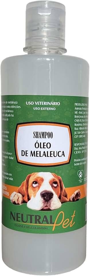 Shampoo Pet Antifúngico Cachorro Gatos 500ml Melaleuca
