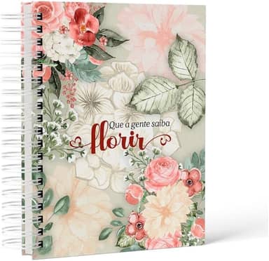 Caderno De Anotações - 200 Pag - Flores Naturais