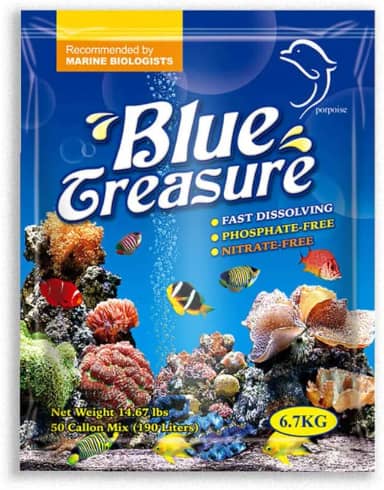 Sal Marinho Blue Treasure Reef Sea Salt para Aquários - 3,35kg