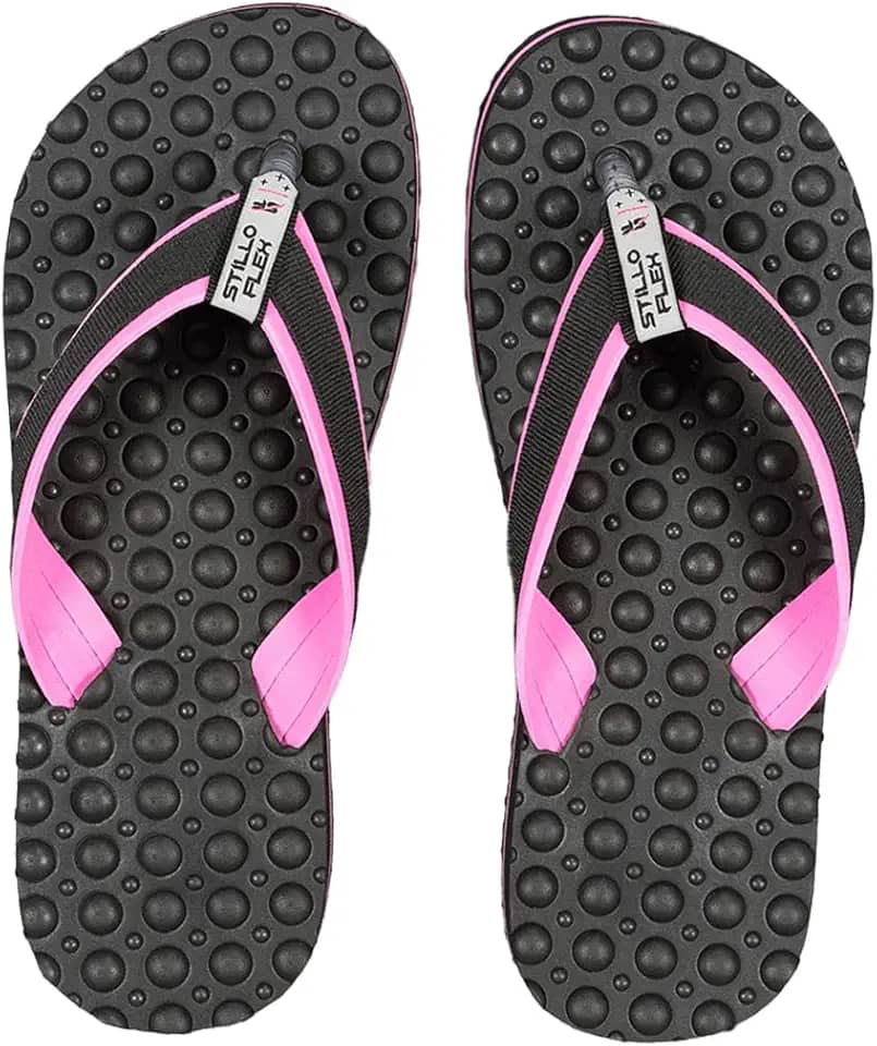 Chinelo Feminino Anabela Stilloflex Anatomico Ortopedico Para Esporão e Fascite Plantar Antiderrapante Massageador