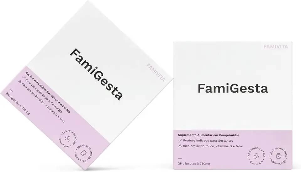 FamiGesta - O polivitamínico completo para toda a gestação com tudo que o organismo precisa. (08 Semanas)