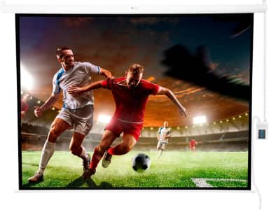 Tela de Projeção Elétrica Com Controle Remoto 200x150cm 220V Goldentec