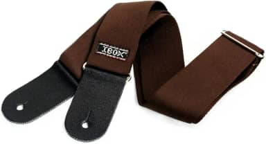 Correias em Algodão P/INSTR.CORDAS C/PONTEIRAS COURO DUPLO- LINHA COMFORT