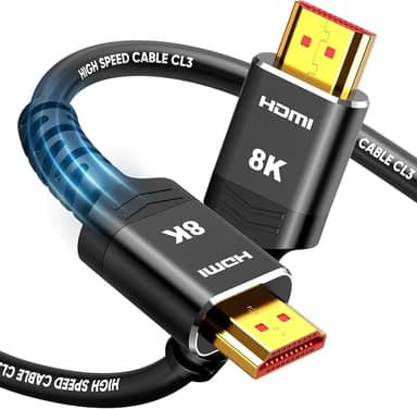 CABO HDMI 2.1 ULTRA HIGH SPEED 8K @60Hz – 1,5 m • Compatível 4K144Hz • HDR • eARC • Gamer & Home Theater