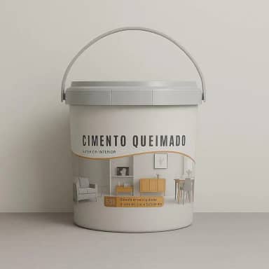 Revestimento Cimento Queimado Piso E Parede Pronto Pra Uso 5Kg