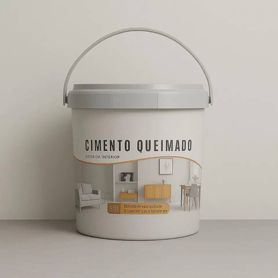 Revestimento Cimento Queimado Piso E Parede Pronto Pra Uso 5Kg