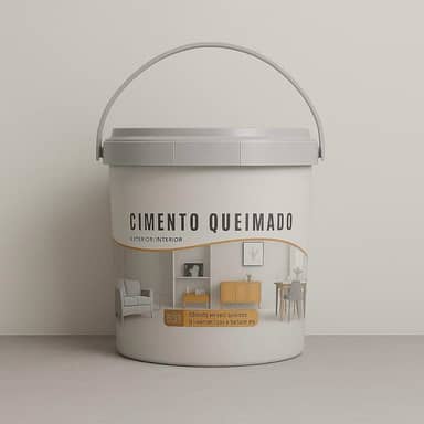 Revestimento Cimento Queimado Piso E Parede Pronto Pra Uso 5Kg