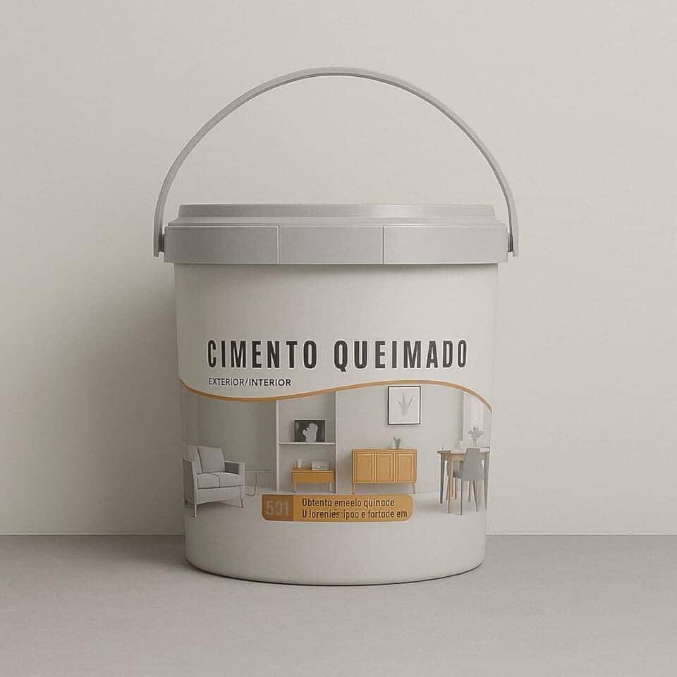 Revestimento Cimento Queimado Piso E Parede Pronto Pra Uso 5Kg