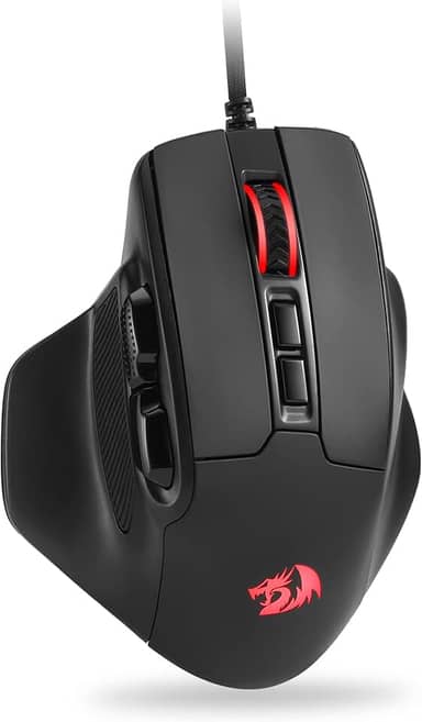 Mouse Gamer Redragon Bullseye RGB Preto 12400 DPI PAW3327 7 Botões Programáveis M806-RGB