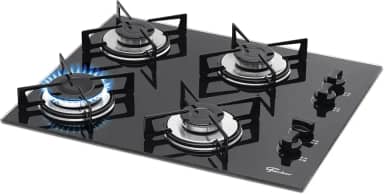 FISCHER COOKTOP GÁS 4 BOCAS MESA VIDRO PRETA BIVOLT 1519-5713