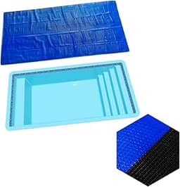 Capa Térmica Para Piscina Modelo Bonaire 3 X 2m Splash Igui 300 Micras Preta e Azul
