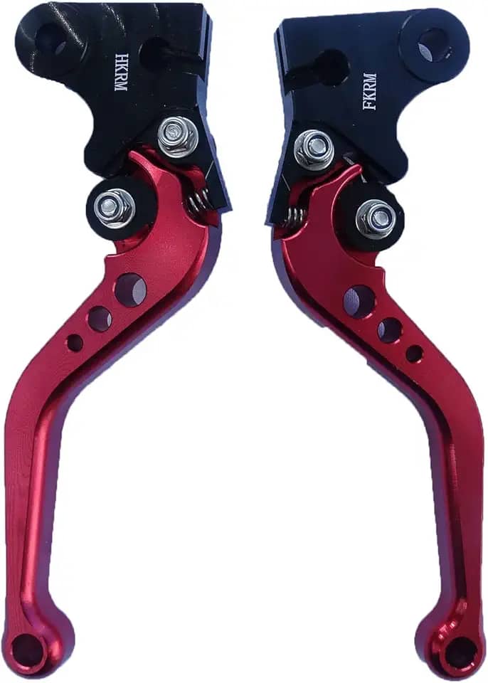 Manete Esportivo Regulavel CNC Titan 150/125/FAN/ES/KS/JOB Freio a Lona Spencer Vermelho