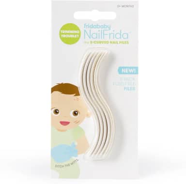 Frida Baby Lixas De Unha Para Bebês Fridababy Nailfrida Curvadas Em S Pacote Com 5 Branco