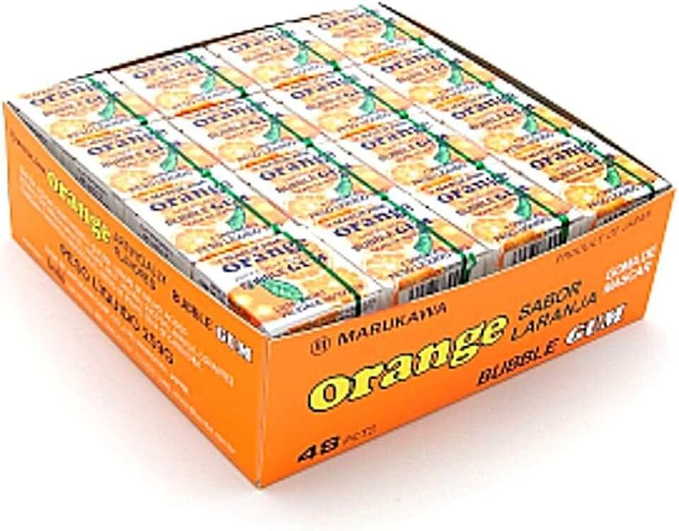 Chiclete Japonês Gum Laranja Caixa com 48Un Marukawa