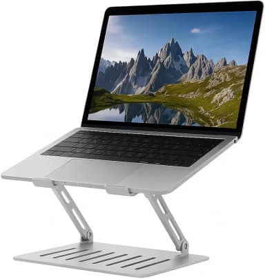 Suporte para Notebook de Aço - Ajustável e ventilado compativel com Notebook e Mackbook até 16.0" Ideal para Estudos e Homeofice - Auxilia a postura melhorando a produtividade e foco no trabalho.