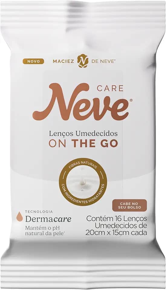 Lenço Umedecido Neve On The Go 16 unidades