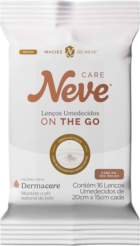 Lenço Umedecido Neve On The Go 16 unidades