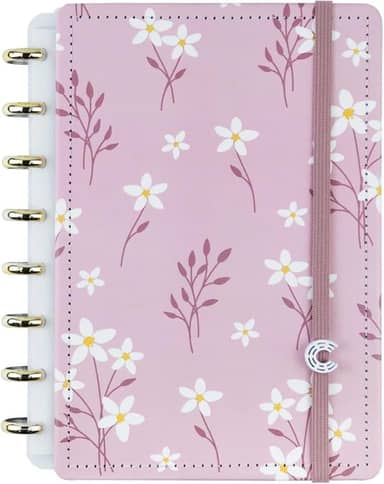 Caderno Inteligente, Pink Blossom By Sof, Grande, 280 X 215 mm, 80 Folhas, Caderno Inteligente