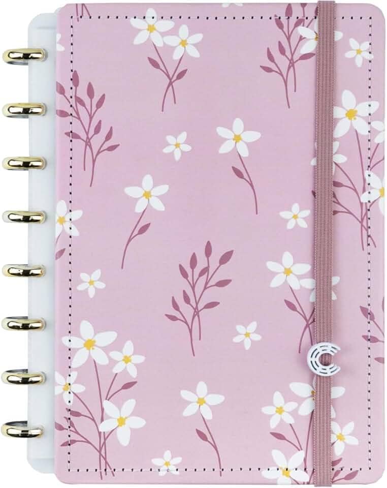 Caderno Inteligente, Pink Blossom By Sof, Grande, 280 X 215 mm, 80 Folhas, Caderno Inteligente