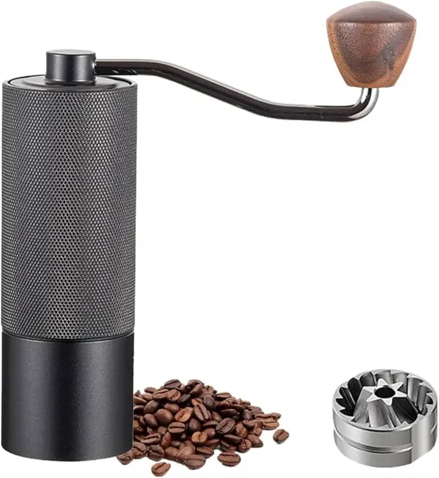 Moedor de Café Manual, Aço Inoxidável, 27 Níveis de Ajuste, Moagem Preciso e Uniforme, Portátil para Casa, Viagens e Acampamentos,para Amantes de Café