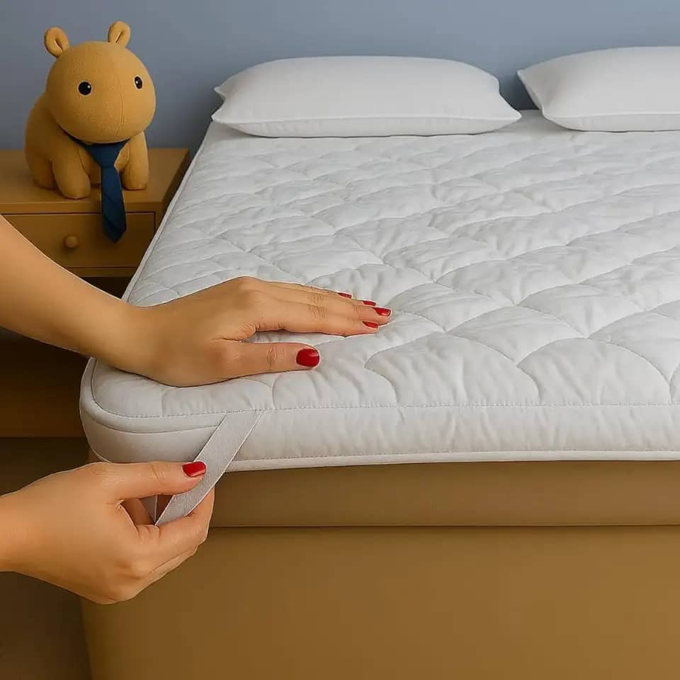 Pillow Top Protetor de Colchão Premium, 6,0cm de Espessura, com Elástico, Branco (King)