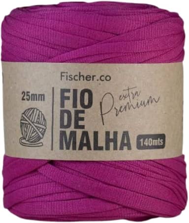 Fio de Malha Extra Premium Fischer 25mm x Rolo com 140m - 82 FUCSIA