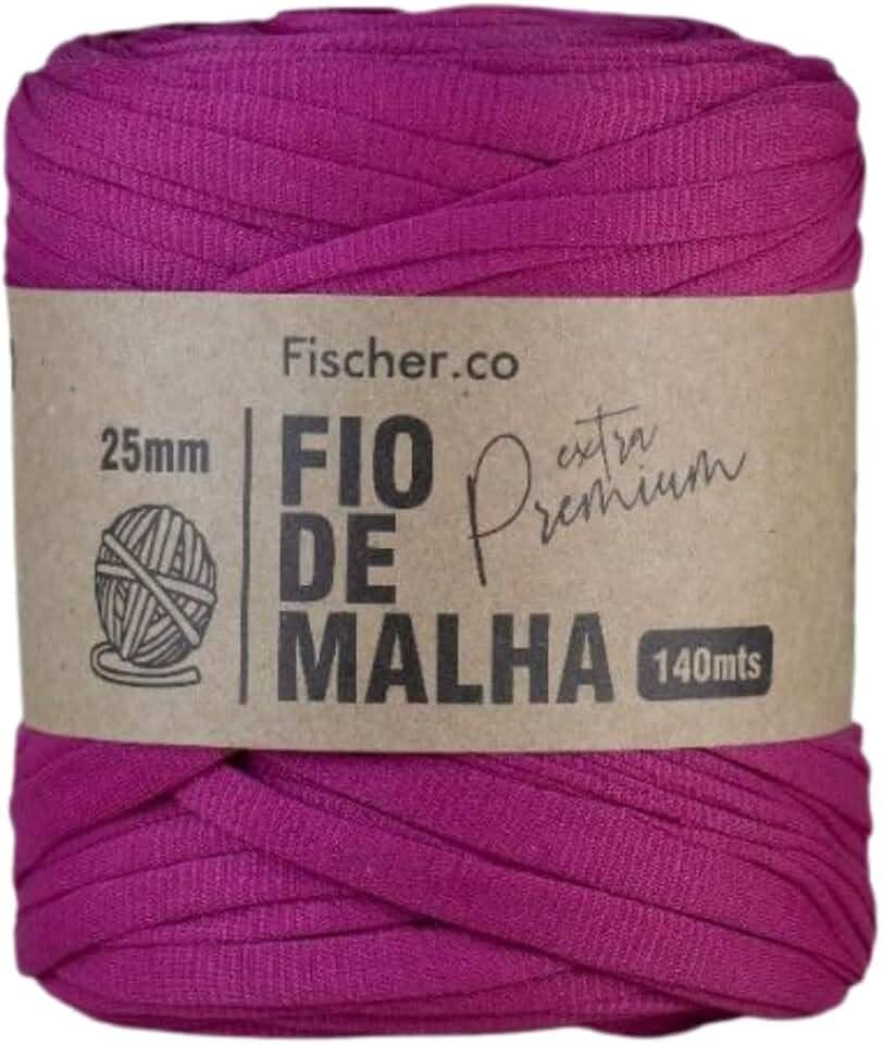 Fio de Malha Extra Premium Fischer 25mm x Rolo com 140m - 82 FUCSIA