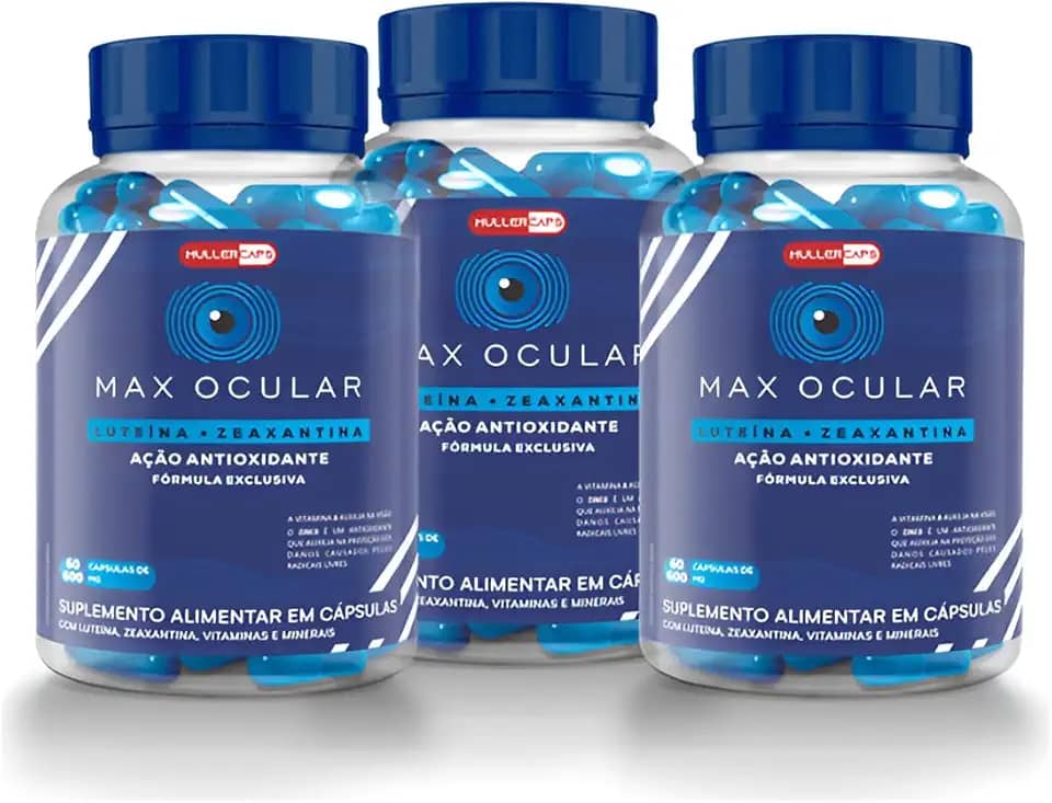 MAX OCULAR - TRATAMENTO PARA VISÃO EMBAÇADA 3 POTES