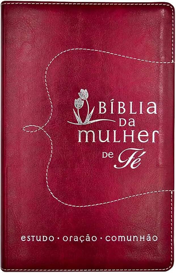 Bíblia da Mulher de Fé, NVI, Couro Soft, Vermelho