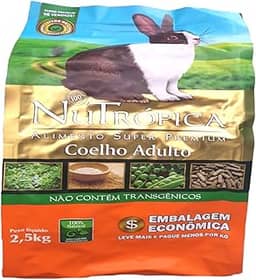 Nutrópica Ração Extrusada Coelho Adulto 2 5Kg