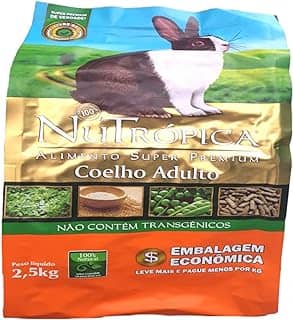 Nutrópica Ração Extrusada Coelho Adulto 2 5Kg