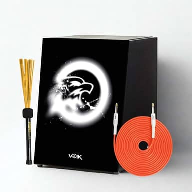 Cajon Elétrico Preto Com Vassourinha C82 Voik By FSA Strike (AG WH STK)