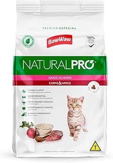 Ração Baw Waw Natural Pro para gatos filhotes sabor Carne e Arroz - 1kg